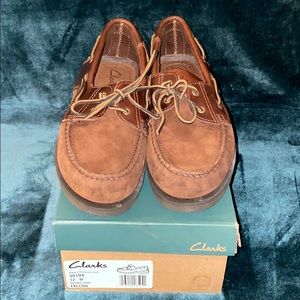 🚨 NIB Clarks Active Air Falcon Boat Shoes | Men’s Size: 12W | RARE DISCONTINUED